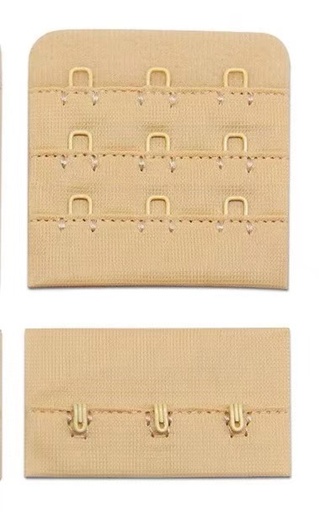 文胸背扣裁片 3*3*5.5 涤纶毛底 200个/包