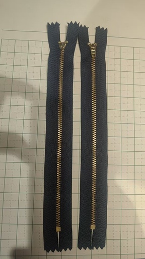 三号闭尾铜拉链&铜齿&铁拉头&工字码 (H Stop-Aluminum)