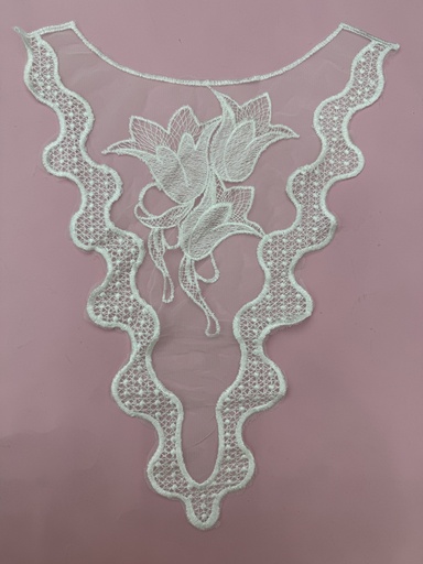 [H07-030-102] 领花（网布+水溶）30cm*38cm 8.7g